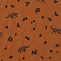 echino / embroidery Leopard